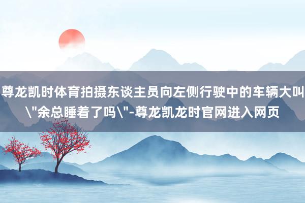 尊龙凯时体育拍摄东谈主员向左侧行驶中的车辆大叫＂余总睡着了吗＂-尊龙凯龙时官网进入网页